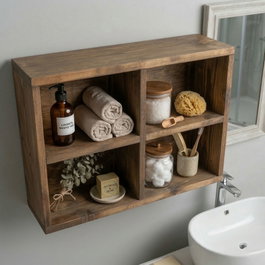 Hanah Home Raf307 Estantería Decorativa de Madera